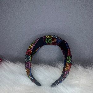 Inspire Black Headband with Colorful Pattern